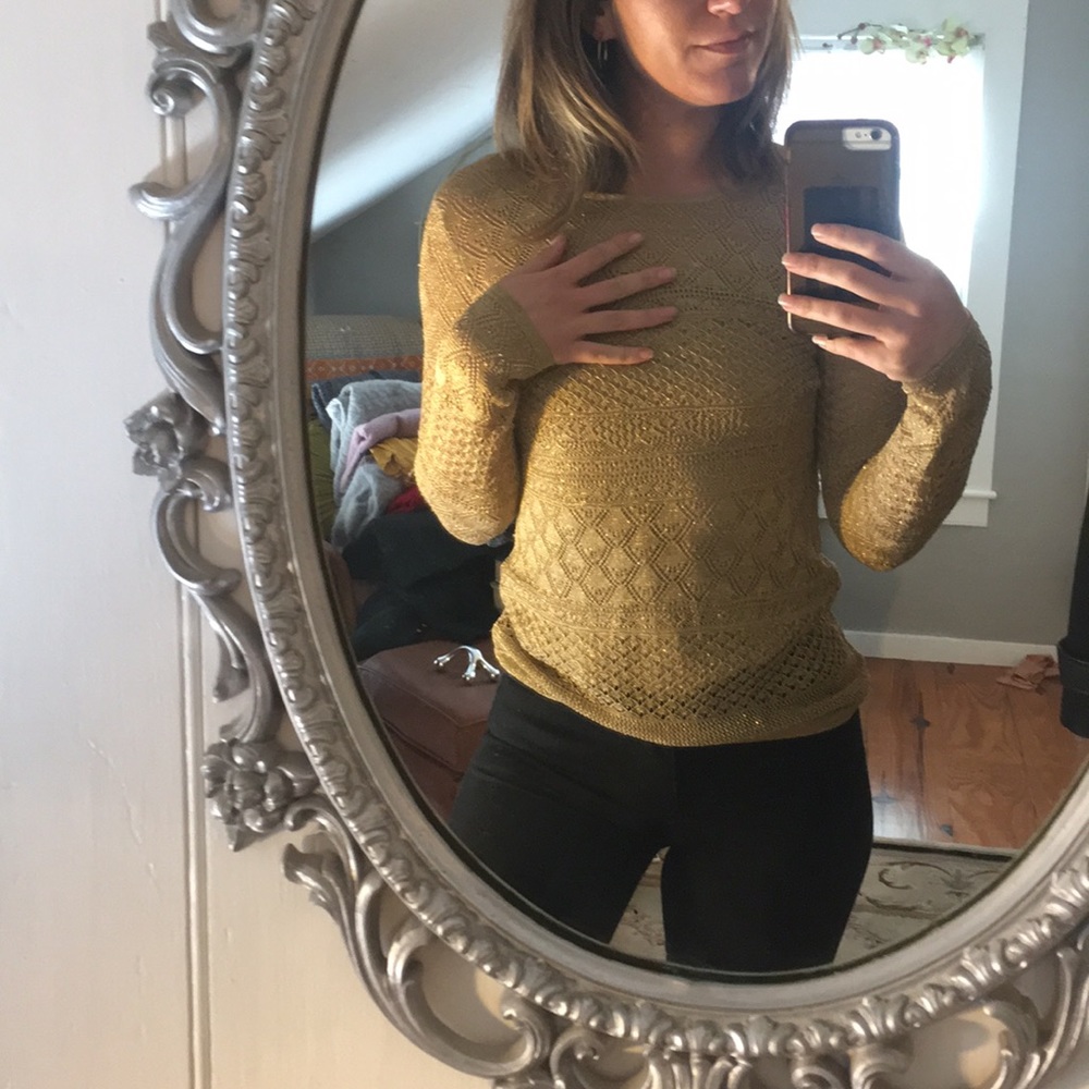 Gold Ralph Lauren top - Picture 3 of 4